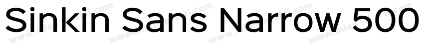 Sinkin Sans Narrow 500 Medium字体转换